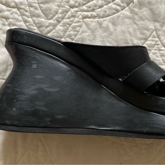 Harley-Davidson Platform Sandals. Black with Metal Accents. Size US 8/EU 39 - Picture 8 of 11